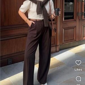 GU high waist wide leg pants